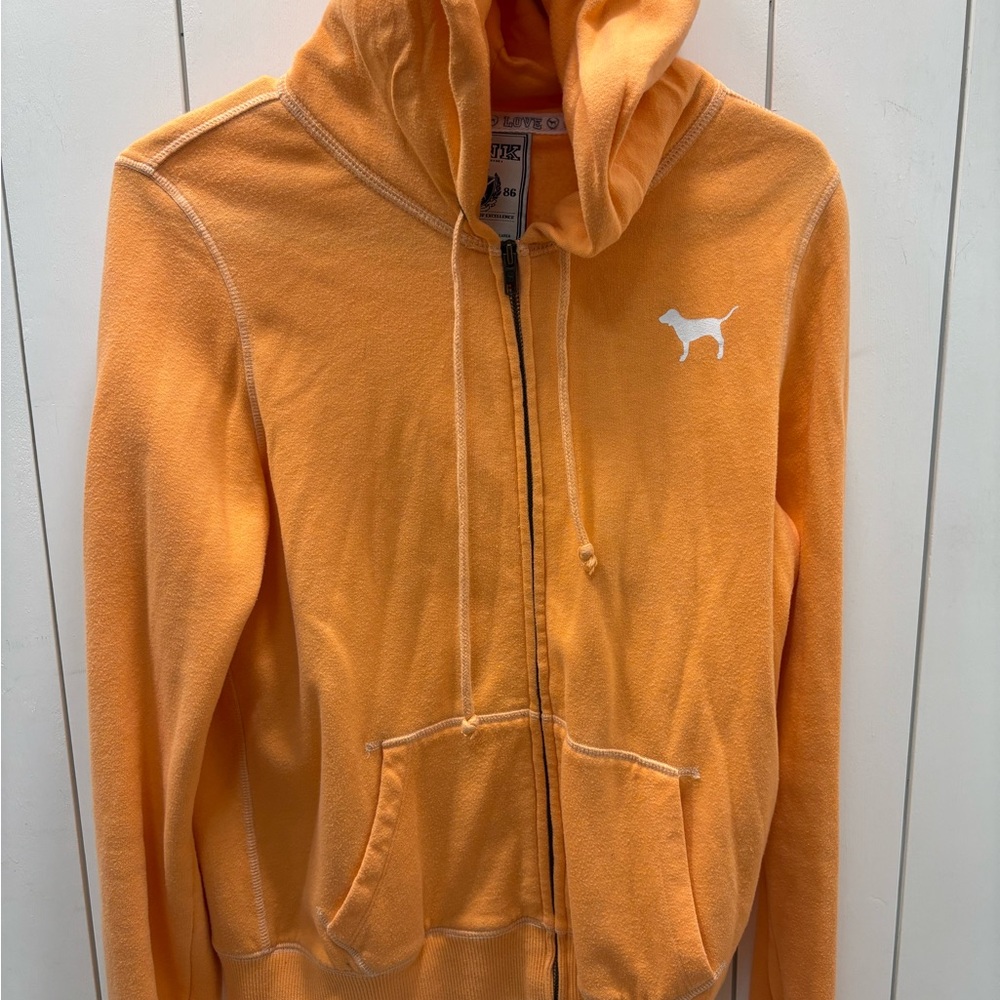 PINK Victoria's Secret Orange Hoodie